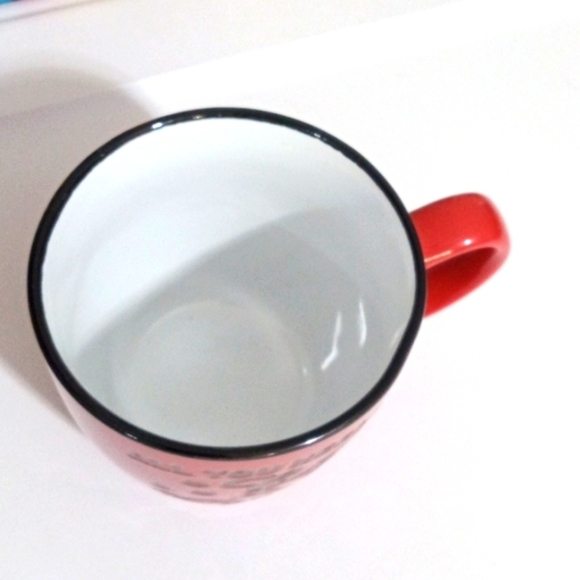 ALL YOU NEED IS LOVE & COFFEE ROYAL NORFOLK COFFEE MUG 16oz. - Picture 3 of 8